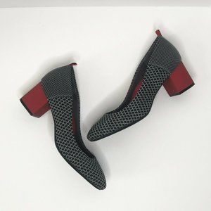 Betabrand Sz 9 Heels Starting Block Black White